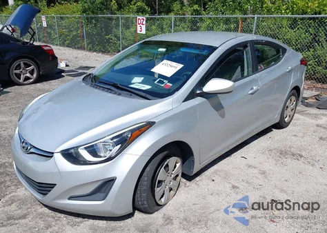 2016 Hyundai Elantra Se из США, поврежденный, VIN 5NPDH4AE3GH666410
